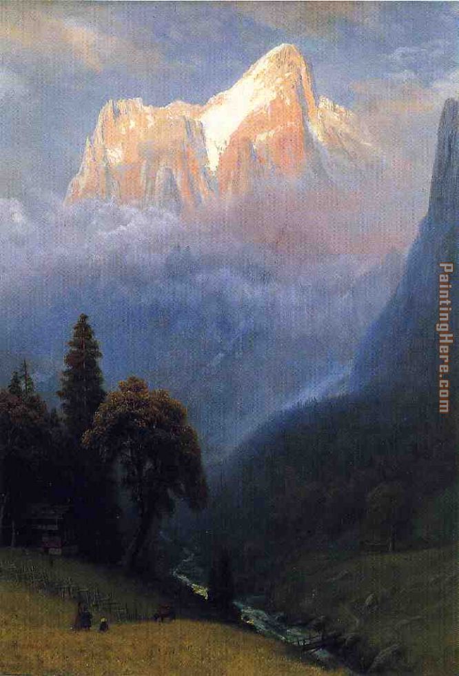 Storm Among the Alps painting - Albert Bierstadt Storm Among the Alps art painting Storm Among the Alps painting - Albert Bierstadt Storm Among the Alps art painting